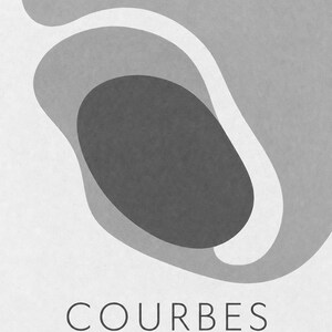 Curvas | Arte abstracto para pared | Póster moderno para galería | Impresión minimalista | Impreso y enviado imagen 10