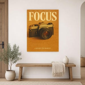 Focus Retro Poster | Vintage 70s Wall Art Print | Aesthetic Magazine Print | Mid Century Retro Decor Gift image 16
