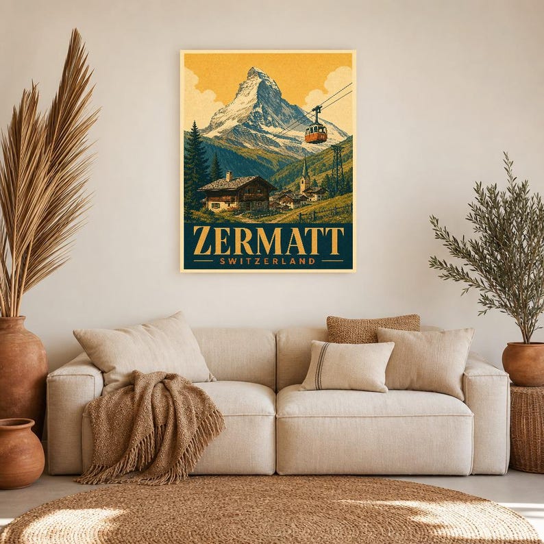 Zermatt Matterhorn Vintage 70S image 7
