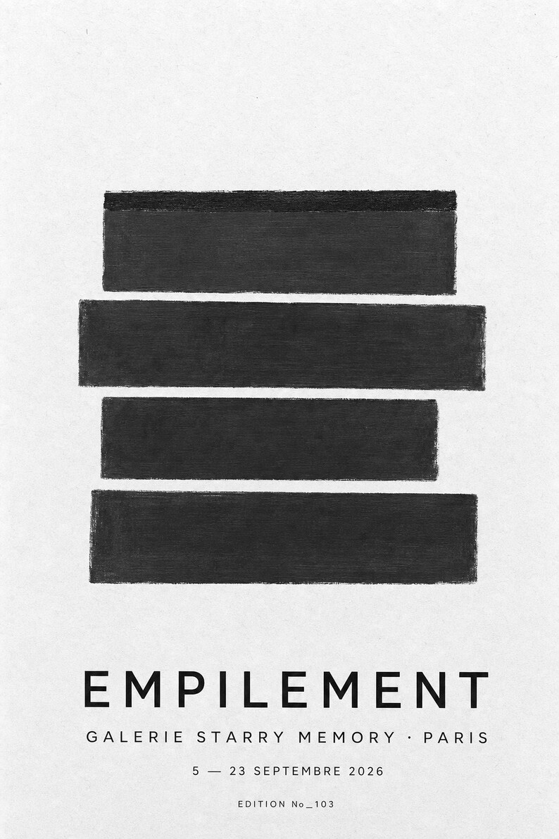 Stacking | Abstract Wall Art | Modern Gallery Poster | Minimalist Print | Printed & Shipped image 10