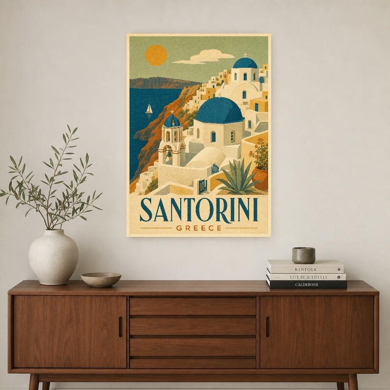 Santorini Domes Vintage 70s image 2