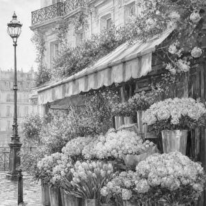 Paris Flower Market Poster | Soft Painting France Wall Art | Parisian Floral Travel Print | Printed & Shipped image 10