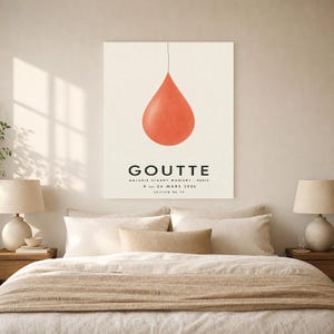 Drop | Abstract Wall Art | Modern Gallery Poster | Minimalist Print | Printed & Shipped image 6