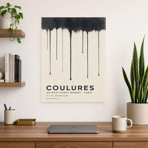 Runs | Abstract Wall Art | Modern Gallery Poster | Minimalist Print | Printed & Shipped image 8