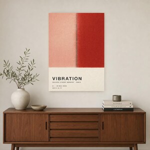 Vibration | Abstract Wall Art | Modern Gallery Poster | Minimalist Print | Printed & Shipped image 2