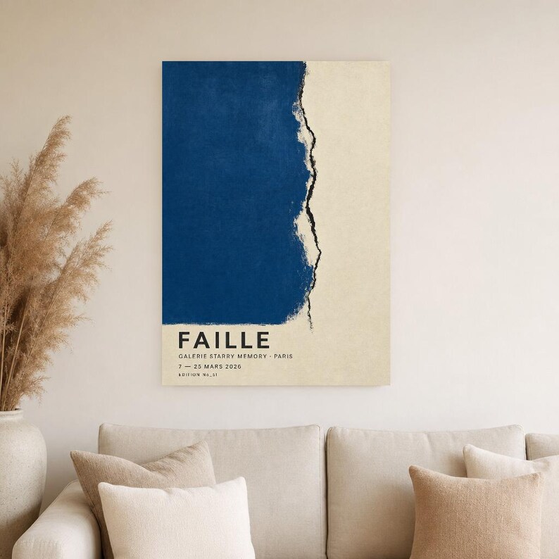 Rift | Abstract Wall Art | Modern Gallery Poster | Minimalist Print | Printed & Shipped image 4