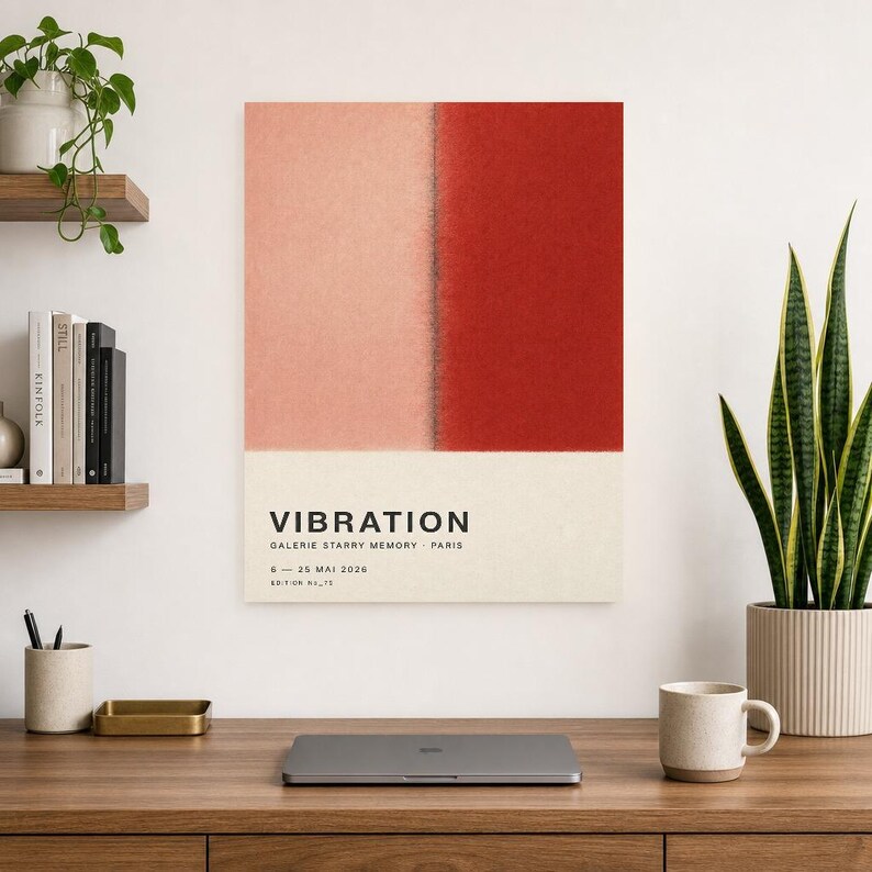 Vibration | Abstract Wall Art | Modern Gallery Poster | Minimalist Print | Printed & Shipped image 8