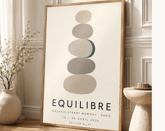 Balance | Abstract Wall Art | Modern Gallery Poster | Minimalist Print | Printed & Shipped