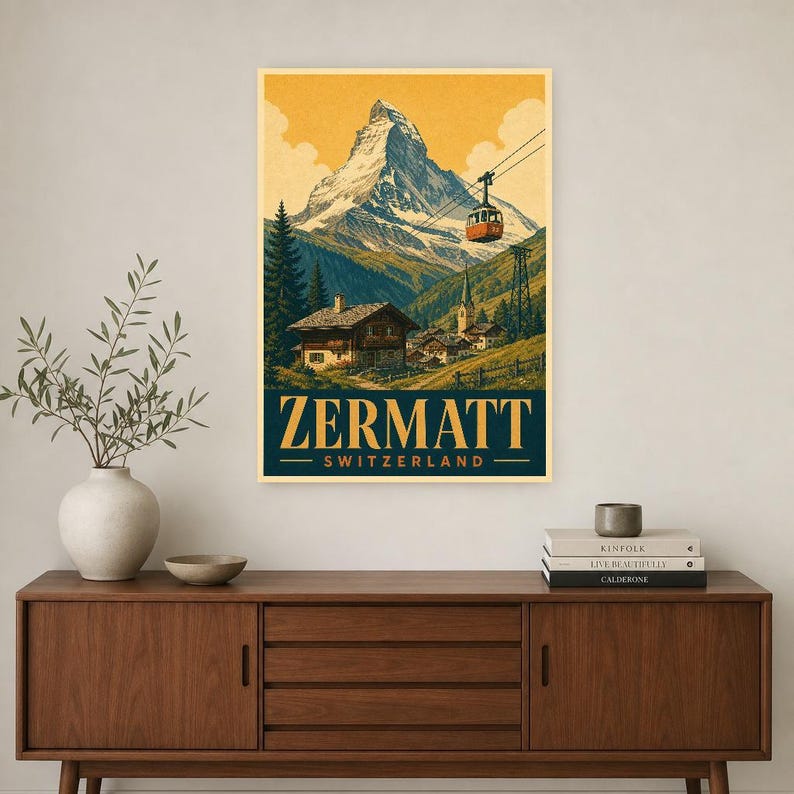 Zermatt Matterhorn Vintage 70S image 2