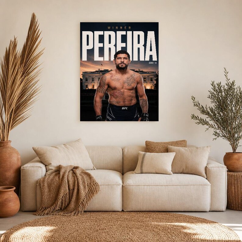 Alex Pereira Poster | UFC White House Fight Night 2026 | MMA Wall Art Print | Heavyweight Champion Decor image 7