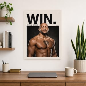 Ciryl Gane Poster | UFC Heavyweight Bout MMA Magazine Wall Art Print | Fight Night Decor image 8