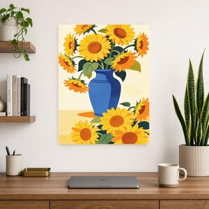 Mediterrane zonnebloemkeukenprint | Dolce Vita Italiaanse Wall Art Print | Eetkamer zomerdecor afbeelding 13