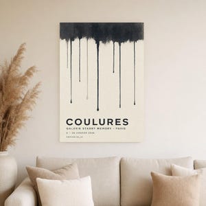 Runs | Abstract Wall Art | Modern Gallery Poster | Minimalist Print | Printed & Shipped image 4