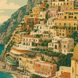 Positano Amalfi Vintage 70s image 3