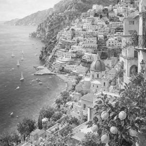 Amalfi Coast Travel Poster | Soft Painting Italy Wall Art | Mediterranean Coastal Print | Printed & Shipped image 10