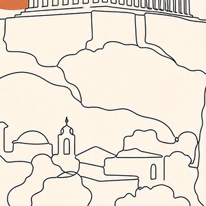 Athens Acropolis Minimalist image 3