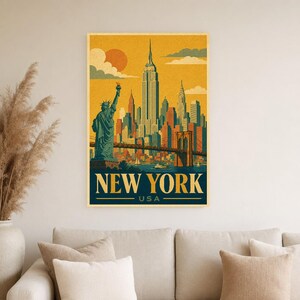 Vintage New York Skyline image 4