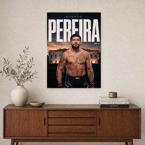 Alex Pereira Poster | UFC White House Fight Night 2026 | MMA Wall Art Print | Heavyweight Champion Decor image 2
