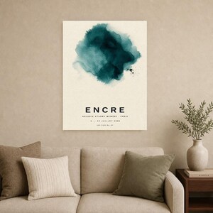 Ink | Abstract Wall Art | Modern Gallery Poster | Minimalist Print | Printed & Shipped image 9