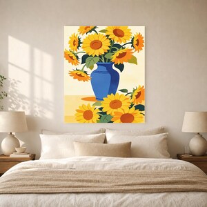 Mediterrane zonnebloemkeukenprint | Dolce Vita Italiaanse Wall Art Print | Eetkamer zomerdecor afbeelding 6