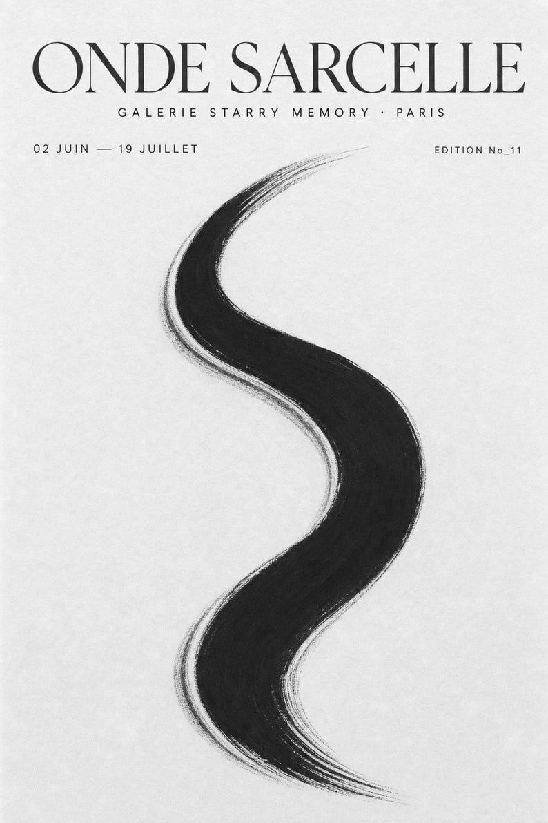 Türkiswelle | Abstrakte Wandkunst | Modernes Galerieposter | Minimalistischer Druck | Gedruckt & Versand Bild 10