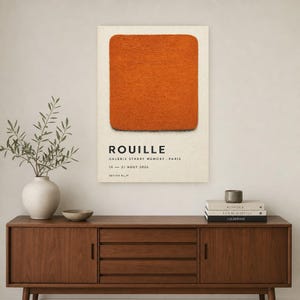 Rost | Abstrakte Wandkunst | Modernes Galerieposter | Minimalistischer Druck | Gedruckt & Versand Bild 2
