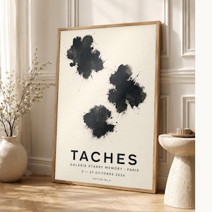 Stains | Abstract Wall Art | Modern Gallery Poster | Minimalist Print | Printed & Shipped image 1