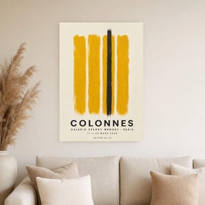 Columns | Abstract Wall Art | Modern Gallery Poster | Minimalist Print | Printed & Shipped image 4