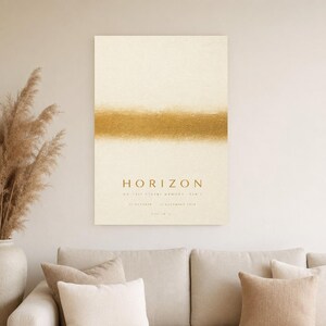 Horizon | Abstract Wall Art | Modern Gallery Poster | Minimalist Print | Printed & Shipped image 4