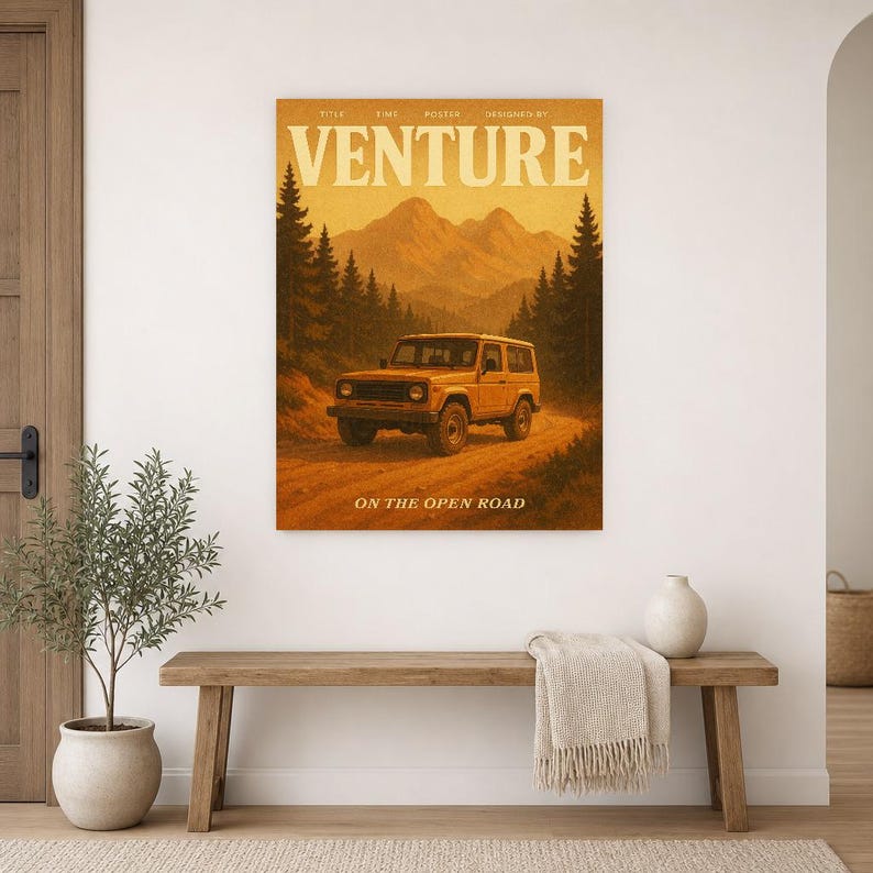 Venture Retro Poster | Vintage 70s Wall Art Print | Aesthetic Magazine Print | Mid Century Retro Decor Gift image 16