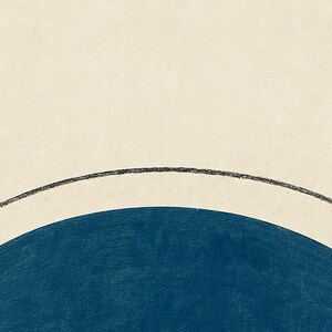 Moon | Abstract Wall Art | Modern Gallery Poster | Minimalist Print | Printed & Shipped image 3