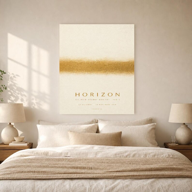 Horizon | Abstract Wall Art | Modern Gallery Poster | Minimalist Print | Printed & Shipped image 6