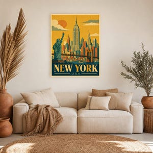Vintage New York Skyline image 7