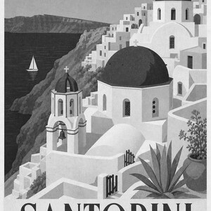 Santorini Domes Vintage 70s image 10
