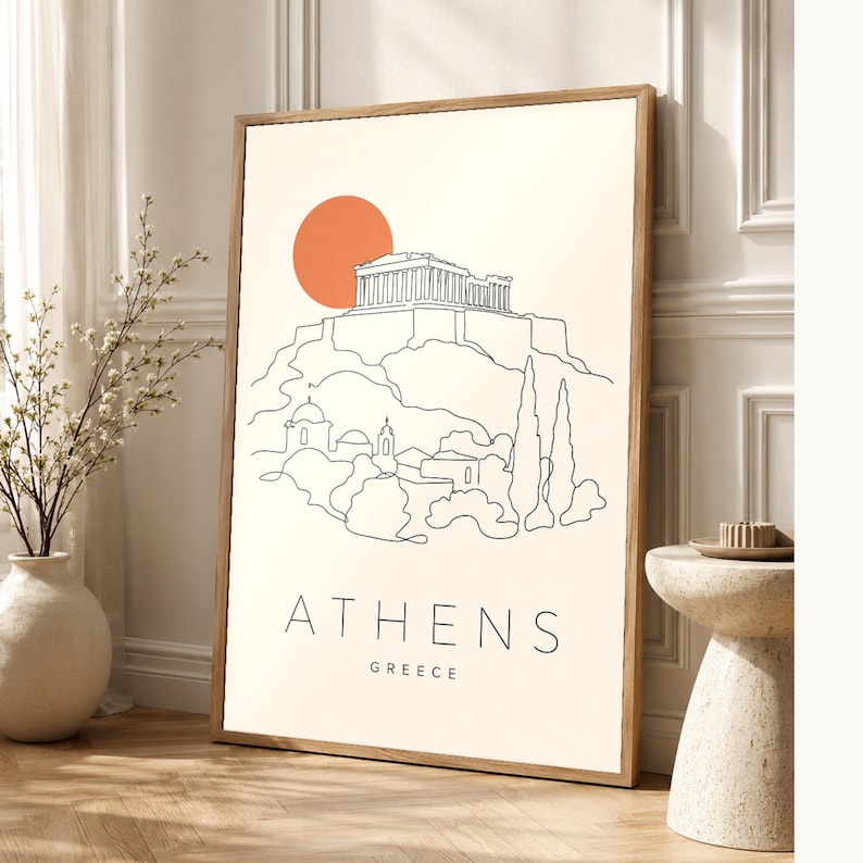 Athens Acropolis Minimalist image 1