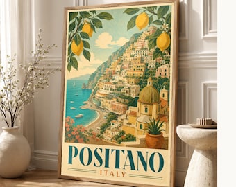 Positano Amalfi Vintage años 70