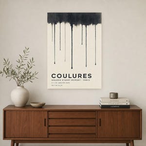 Runs | Abstract Wall Art | Modern Gallery Poster | Minimalist Print | Printed & Shipped image 2
