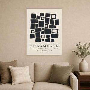 Fragments | Abstract Wall Art | Modern Gallery Poster | Minimalist Print | Printed & Shipped image 9