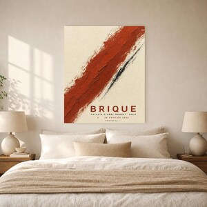Brick | Abstract Wall Art | Modern Gallery Poster | Minimalist Print | Printed & Shipped image 6