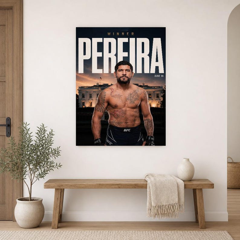 Alex Pereira Poster | UFC White House Fight Night 2026 | MMA Wall Art Print | Heavyweight Champion Decor image 10