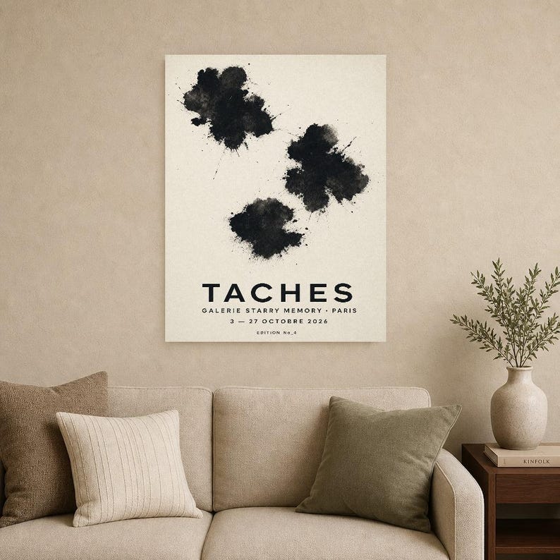 Stains | Abstract Wall Art | Modern Gallery Poster | Minimalist Print | Printed & Shipped image 9