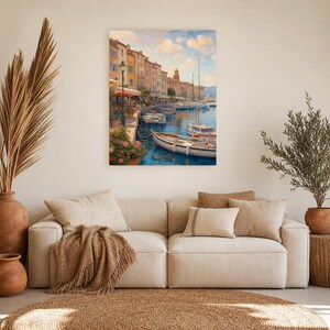 Saint-Tropez-Reiseposter | Kunstdruck der französischen Riviera | Wandbild mit Küstenmotiven aus Frankreich | Gedruckt & Versand Bild 7