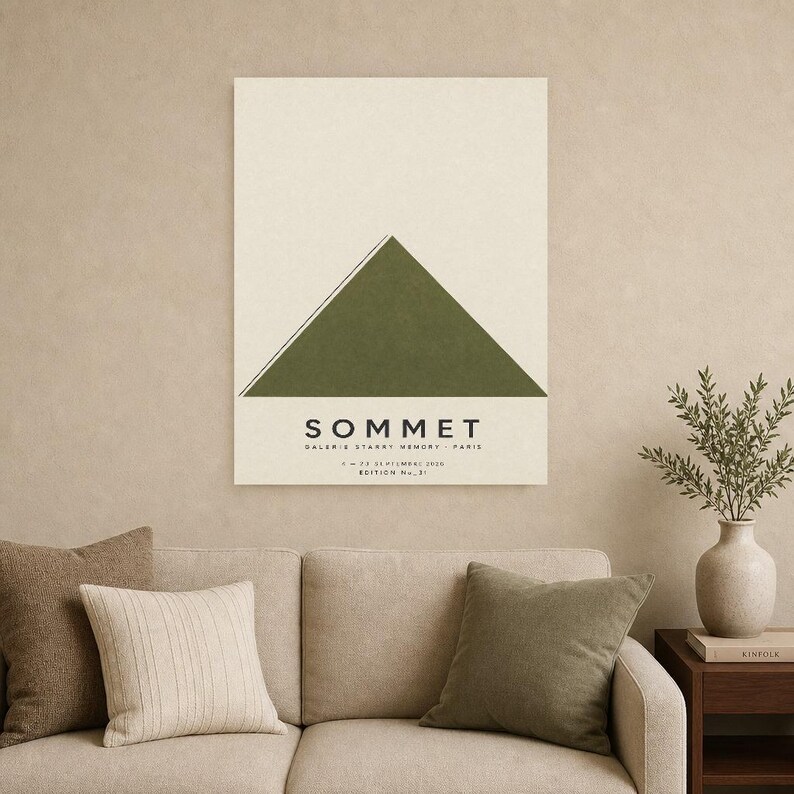 Summit | Arte astratta da parete | Poster moderno da galleria | Stampa minimalista | Stampato e spedito immagine 9