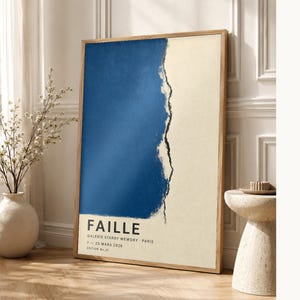 Rift | Abstract Wall Art | Modern Gallery Poster | Minimalist Print | Printed & Shipped image 1