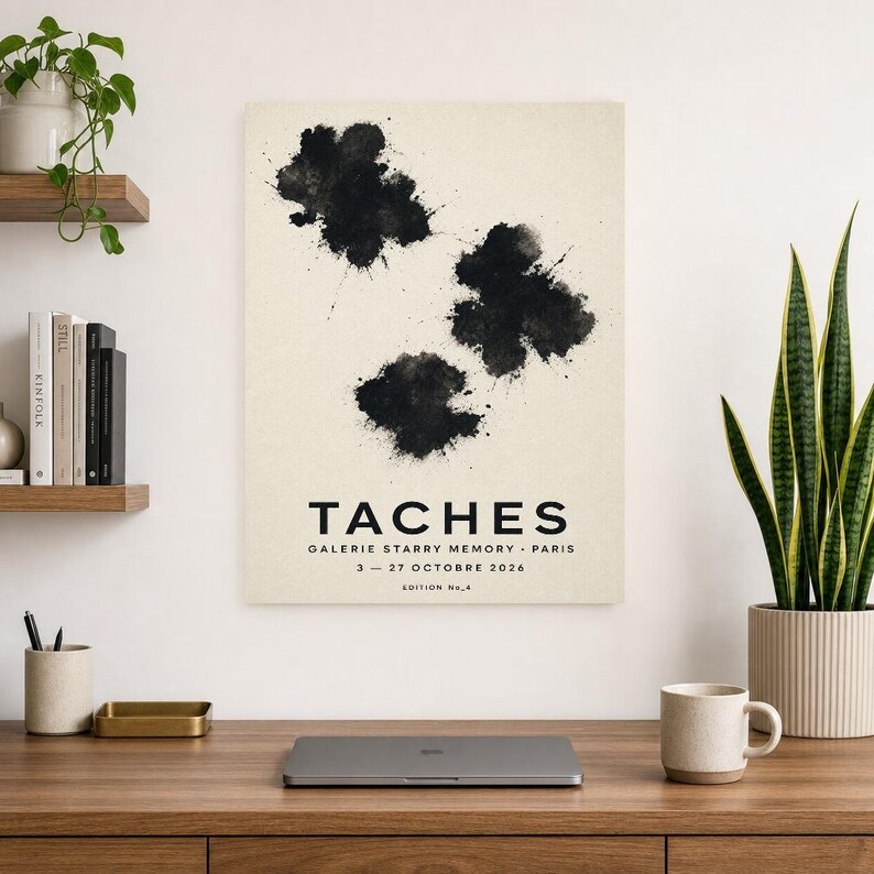 Stains | Abstract Wall Art | Modern Gallery Poster | Minimalist Print | Printed & Shipped image 8