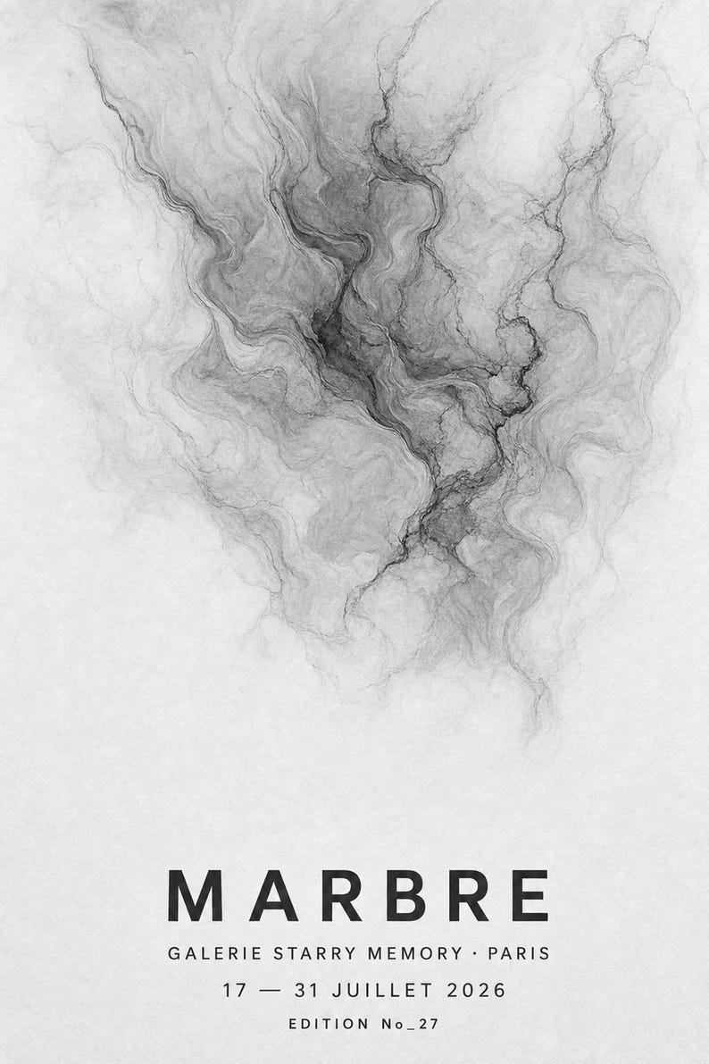 Mármol | Arte abstracto para pared | Póster de galería moderna | Impresión minimalista | Impreso y enviado imagen 10
