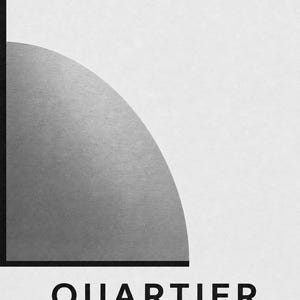Quartier | Arte Mural Abstracto Dorado | Poster Galeria Moderna | Impresion Geometrica Minimalista imagen 10