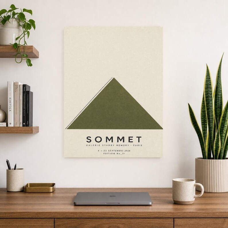 Summit | Arte astratta da parete | Poster moderno da galleria | Stampa minimalista | Stampato e spedito immagine 8