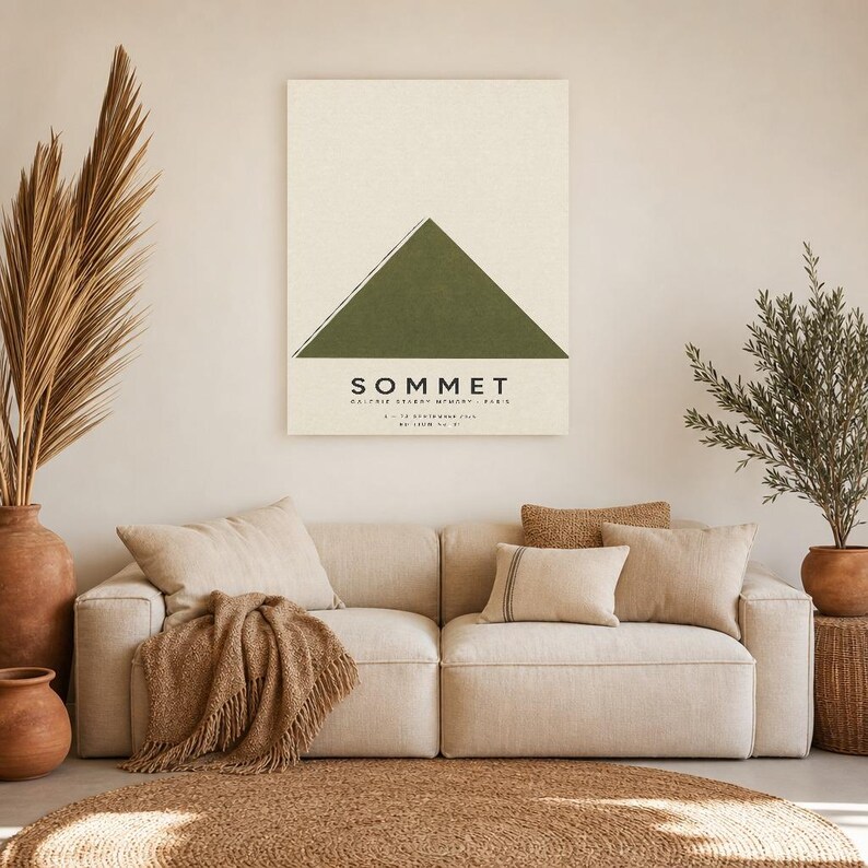 Summit | Arte astratta da parete | Poster moderno da galleria | Stampa minimalista | Stampato e spedito immagine 7