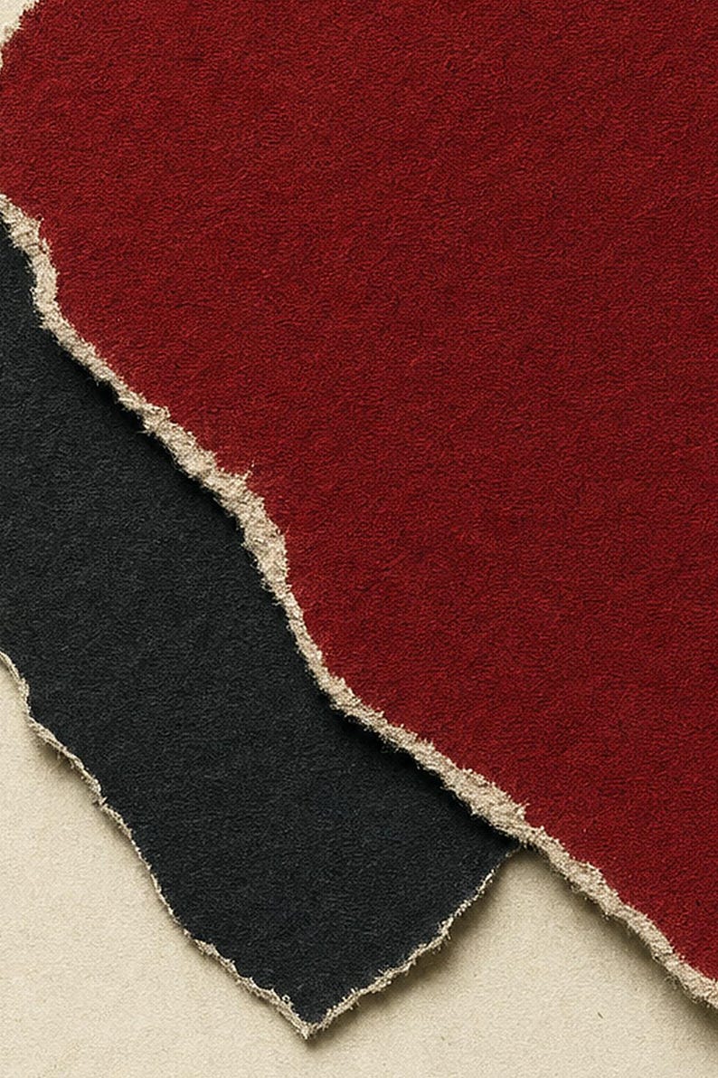 Träne | Abstrakte Wandkunst | Modernes Galerieposter | Minimalistischer Druck in Purpur und Schwarz | Gedruckt & Versand Bild 3